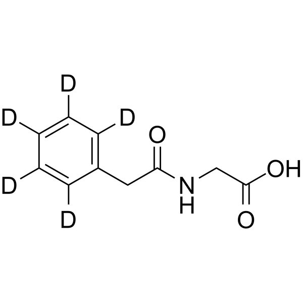 2-(2-Phenylacetamido)acetic acid-d5 Chemical Structure 2-(2-Phenylacetamido)acetic acid-d5