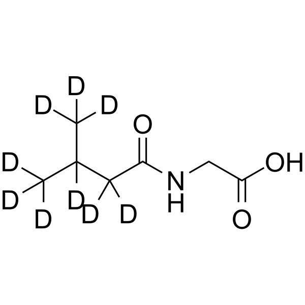 N-Isovalerylglycine-d9 Chemical Structure N-Isovalerylglycine-d9