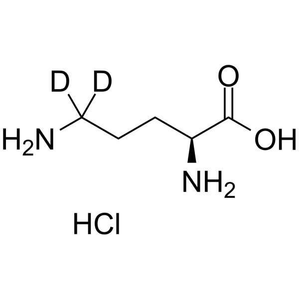 L-Ornithine-d2 hydrochloride Chemical Structure L-Ornithine-d2 hydrochloride