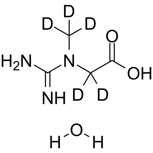 Creatine-d5 monohydrate Chemical Structure Creatine-d5 monohydrate