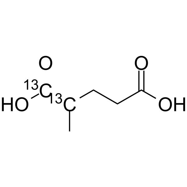 2-Methylpentanedioic acid-13C2 Chemical Structure 2-Methylpentanedioic acid-13C2