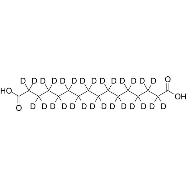 Hexadecanedioic acid-d28 Chemical Structure Hexadecanedioic acid-d28