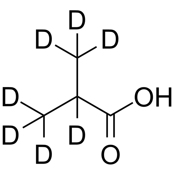 Isobutyric acid-d7 Chemical Structure Isobutyric acid-d7