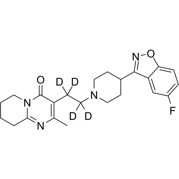 5-Fluoro Risperidone-d4 Chemical Structure 5-Fluoro Risperidone-d4