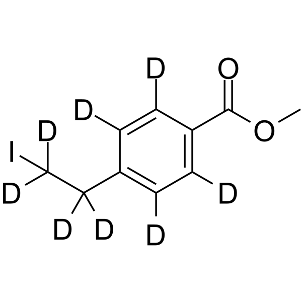 Methyl 4-(2-iodoethyl)benzoate-d8 Chemical Structure Methyl 4-(2-iodoethyl)benzoate-d8
