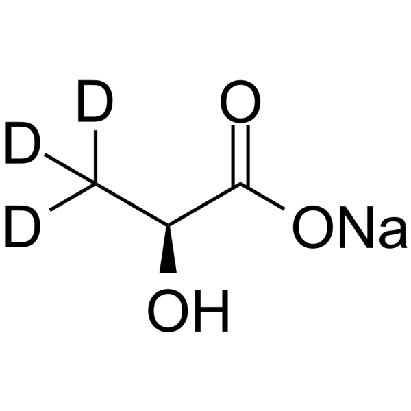 Sodium (S)-2-hydroxypropanoate-d3 Chemical Structure Sodium (S)-2-hydroxypropanoate-d3