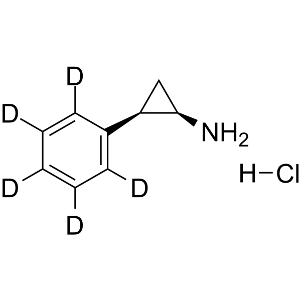 cis-2-Phenylcyclopropylamine-d5 hydrochloride Chemical Structure cis-2-Phenylcyclopropylamine-d5 hydrochloride