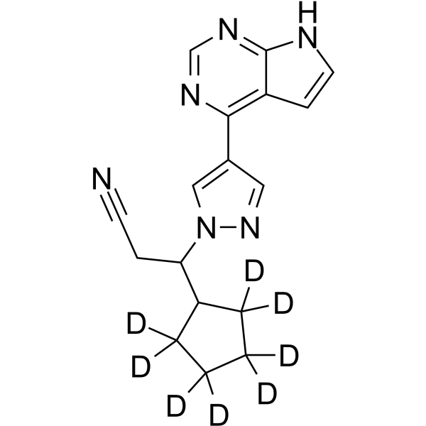 (Rac)-Ruxolitinib-d8 Chemical Structure (Rac)-Ruxolitinib-d8