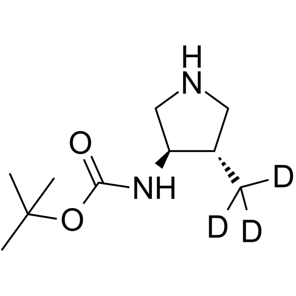 tert-Butyl ((3R,4S)-4-methylpyrrolidin-3-yl)carbamate-d3 Chemical Structure tert-Butyl ((3R,4S)-4-methylpyrrolidin-3-yl)carbamate-d3