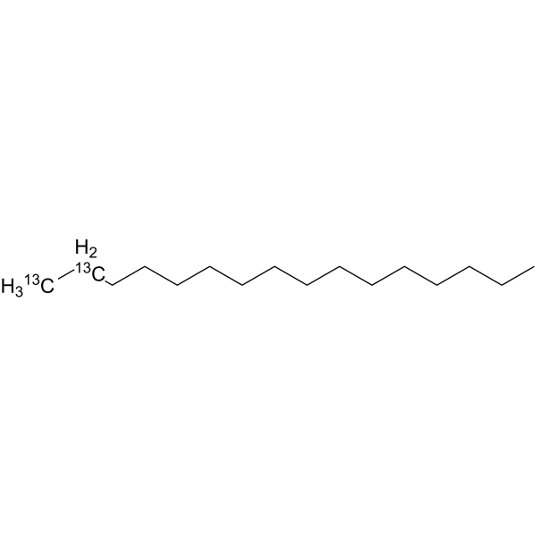 Hexadecane-1,2-13C2 Chemical Structure Hexadecane-1,2-13C2