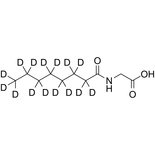 N-Octanoyl-d15-glycine Chemical Structure N-Octanoyl-d15-glycine