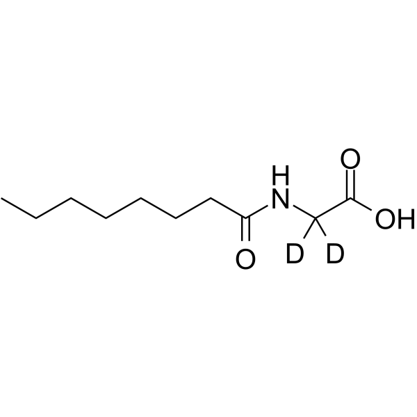 N-Octanoylglycine-2,2-d2 Chemical Structure N-Octanoylglycine-2,2-d2