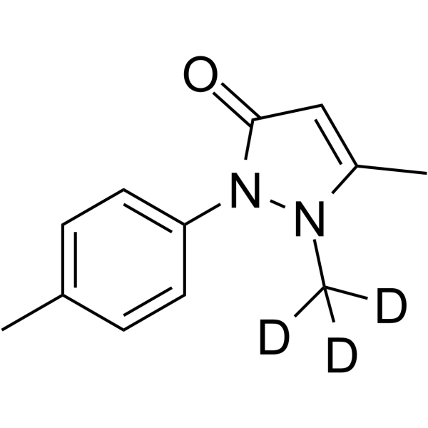 1,5-Dimethyl-2-(p-tolyl)-1H-pyrazol-3(2H)-one-d3 Chemical Structure 1,5-Dimethyl-2-(p-tolyl)-1H-pyrazol-3(2H)-one-d3