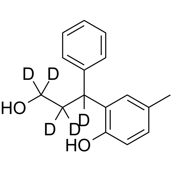 (Rac)-Tolterodine-desdiisopropylamino-ol-d5 Chemical Structure (Rac)-Tolterodine-desdiisopropylamino-ol-d5
