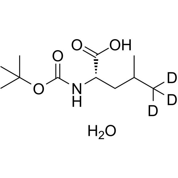 Boc-Leu-OH·H2O-d3 Chemical Structure Boc-Leu-OH·H2O-d3