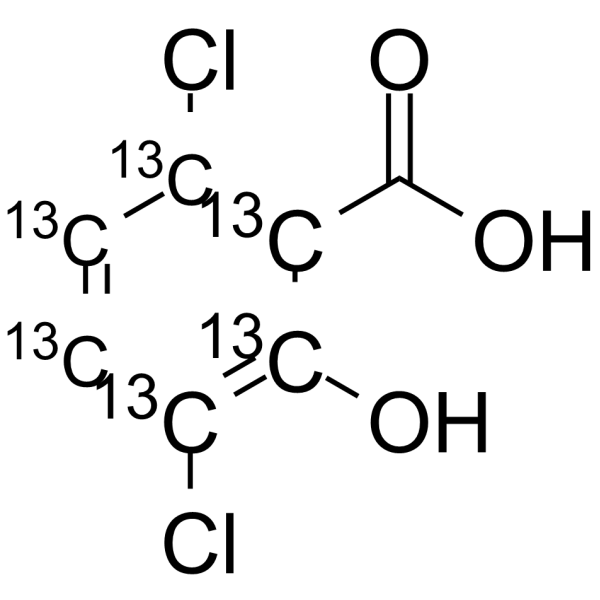 3,6-Dichloro-2-hydroxybenzoic acid-13C6 Chemical Structure 3,6-Dichloro-2-hydroxybenzoic acid-13C6