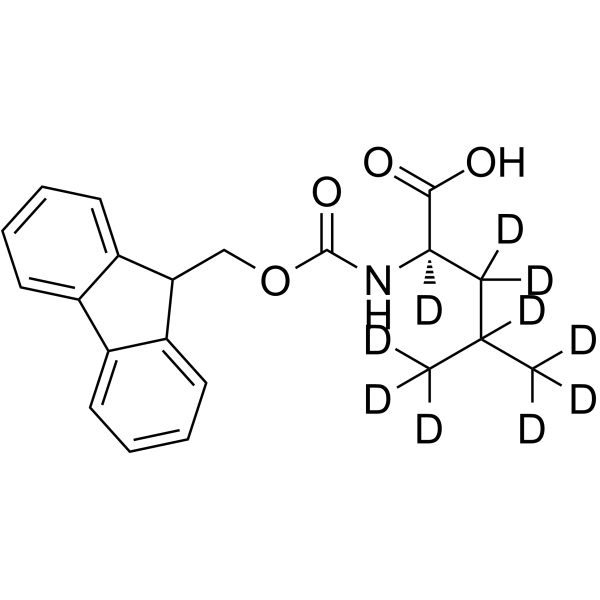 D-Leucine-N-fmoc-d10 Chemical Structure D-Leucine-N-fmoc-d10