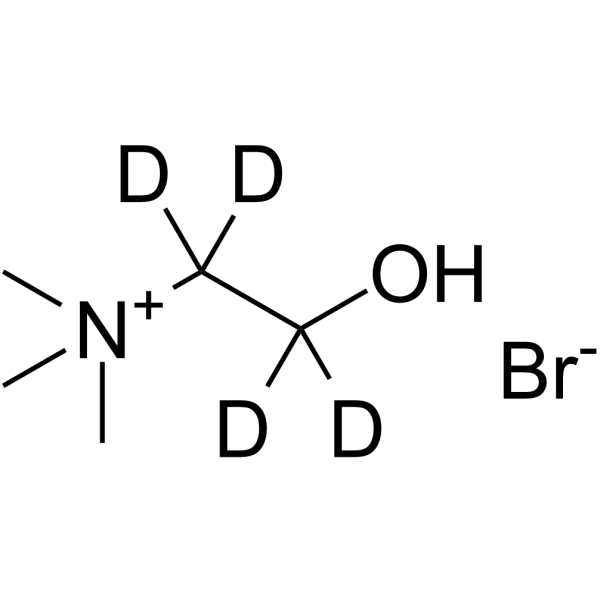 Choline-1,1,2,2-d4 bromide Chemical Structure Choline-1,1,2,2-d4 bromide