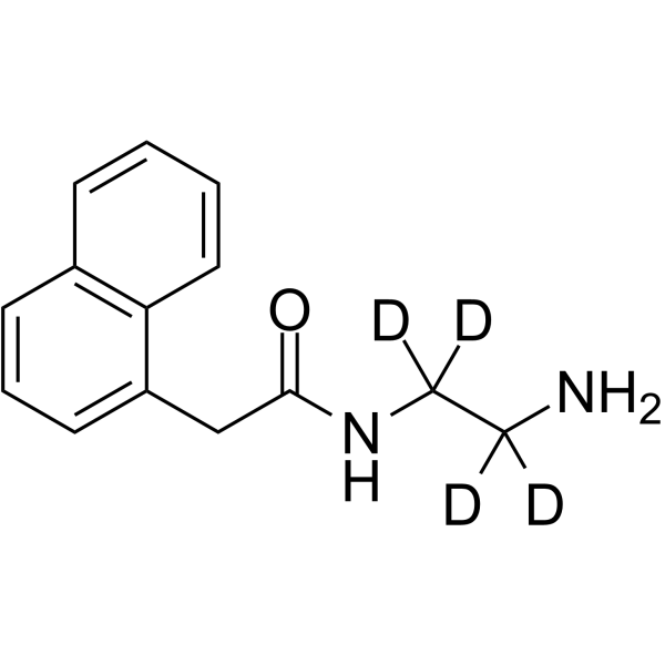 N-(2-Aminoethyl)-2-(naphthalen-1-yl)acetamide-d4 Chemical Structure N-(2-Aminoethyl)-2-(naphthalen-1-yl)acetamide-d4