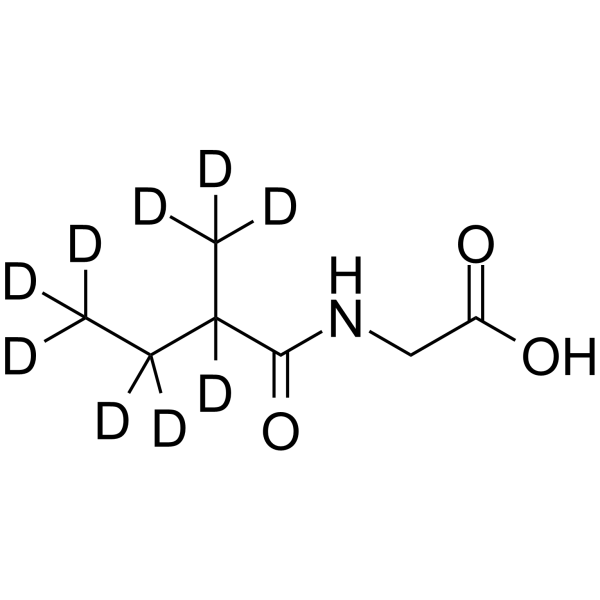 2-Methylbutyrylglycine-d9 Chemical Structure 2-Methylbutyrylglycine-d9