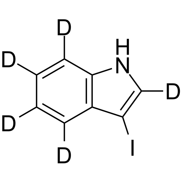 3-Iodoindole-d5 Chemical Structure 3-Iodoindole-d5
