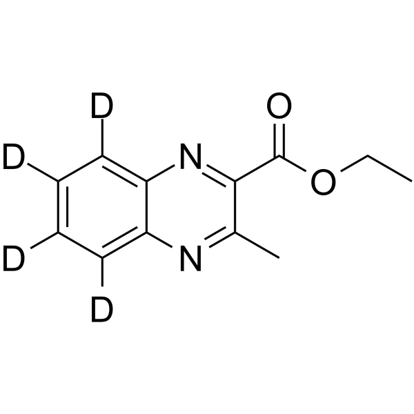 Ethyl 3-methyl-2-quinoxalinecarboxylate-d4 Chemical Structure Ethyl 3-methyl-2-quinoxalinecarboxylate-d4