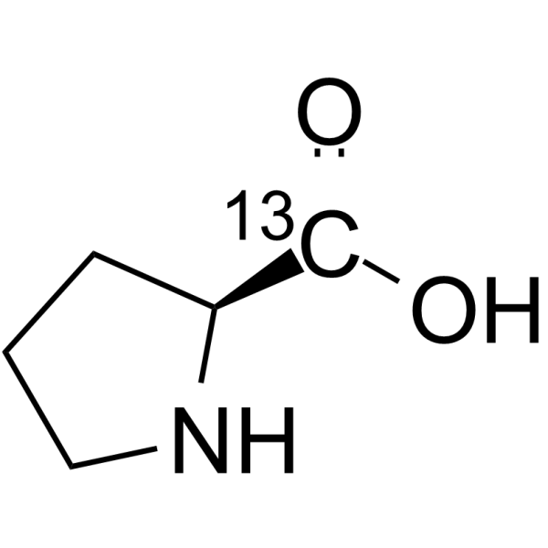 L-Proline-13C Chemical Structure L-Proline-13C(Synonyms: L-脯氨酸 13C)