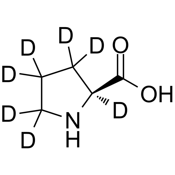 L-Proline-d7 Chemical Structure L-Proline-d7(Synonyms: L-脯氨酸 d7)
