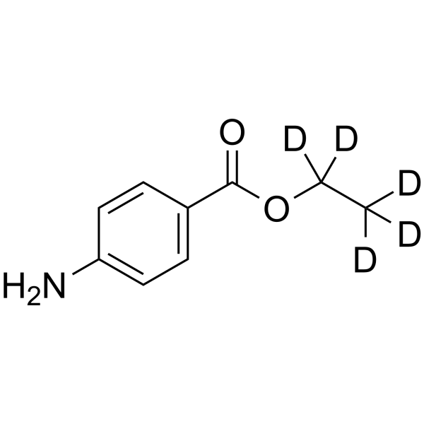 Benzocaine-(ethyl-d5) Chemical Structure Benzocaine-(ethyl-d5)(Synonyms: 苯佐卡因 d5)