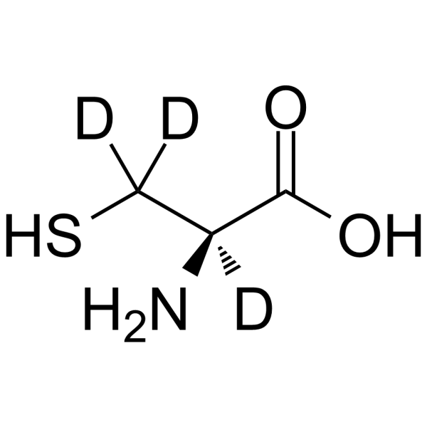 L-Cysteine-d3 Chemical Structure L-Cysteine-d3(Synonyms: L-半胱氨酸 d3)