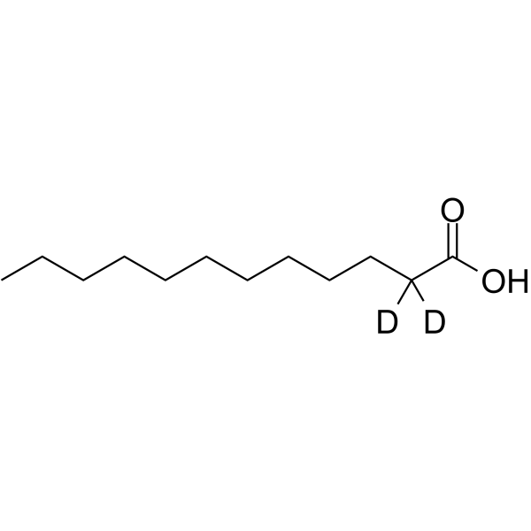 Lauric acid-d2 Chemical Structure Lauric acid-d2