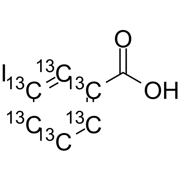 3-Iodobenzoic Acid-13C6 Chemical Structure 3-Iodobenzoic Acid-13C6