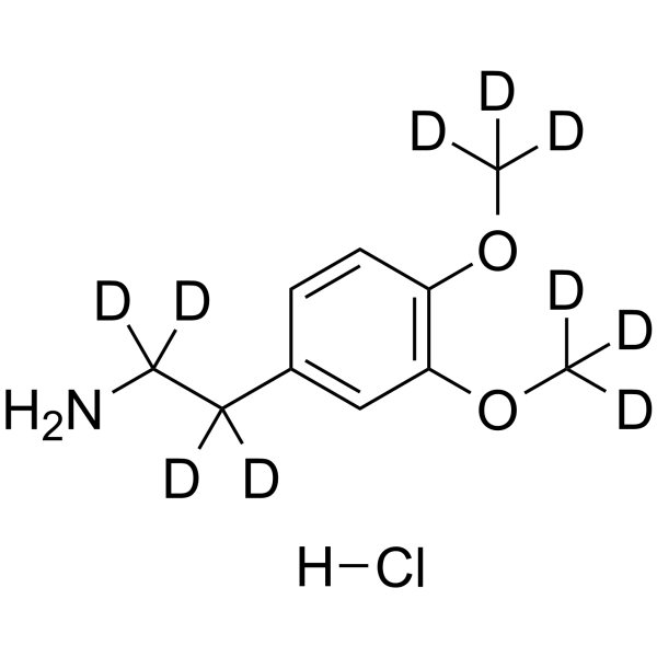 3,4-Dimethoxyphenethylamine-d10 hydrochloride Chemical Structure 3,4-Dimethoxyphenethylamine-d10 hydrochloride