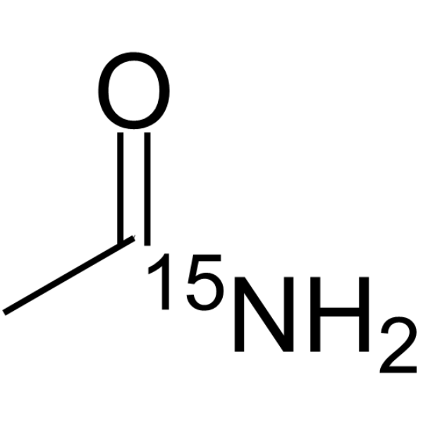 Acetamide-15N Chemical Structure Acetamide-15N(Synonyms: 乙酰胺 15N)