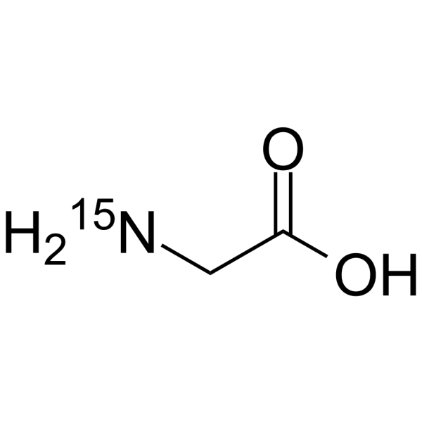 Glycine-15N Chemical Structure Glycine-15N(Synonyms: 甘氨酸 15N)