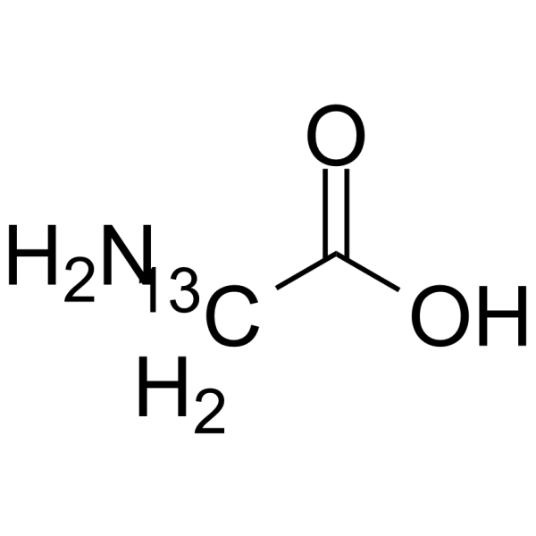 Glycine-2-13C Chemical Structure Glycine-2-13C(Synonyms: 甘氨酸 2-13C)
