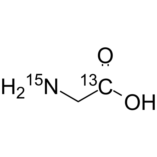 Glycine-1-13C,15N Chemical Structure Glycine-1-13C,15N(Synonyms: 甘氨酸 1-13C,15N)