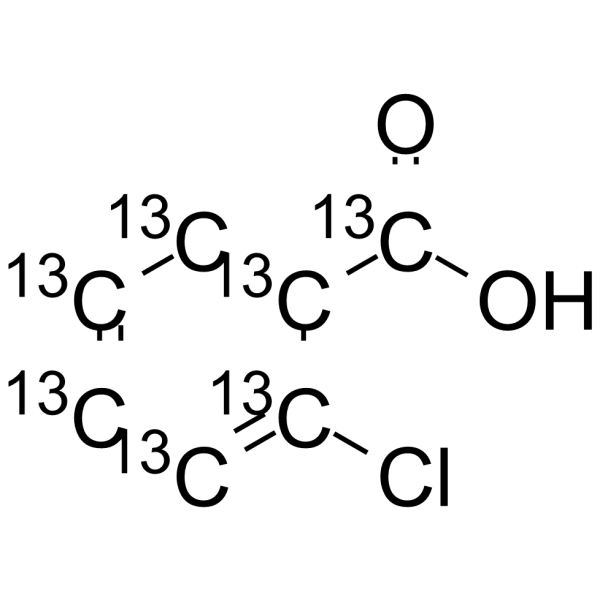 2-Chlorobenzoic Acid-13C7 Chemical Structure 2-Chlorobenzoic Acid-13C7