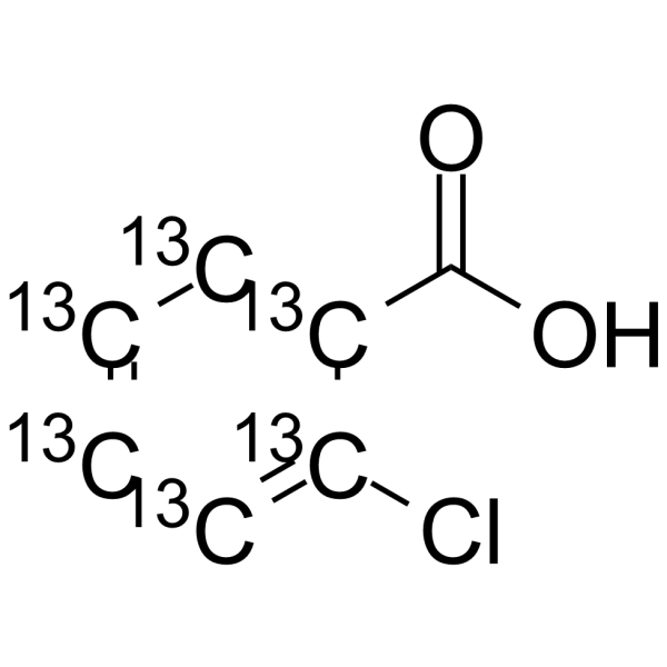 2-Chlorobenzoic acid-13C6 Chemical Structure 2-Chlorobenzoic acid-13C6