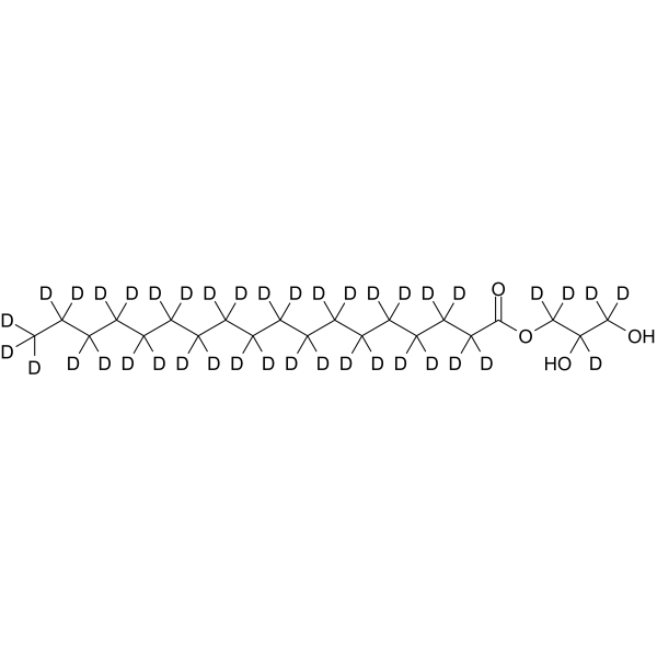 1-Stearoyl-rac-glycerol-d40 Chemical Structure 1-Stearoyl-rac-glycerol-d40