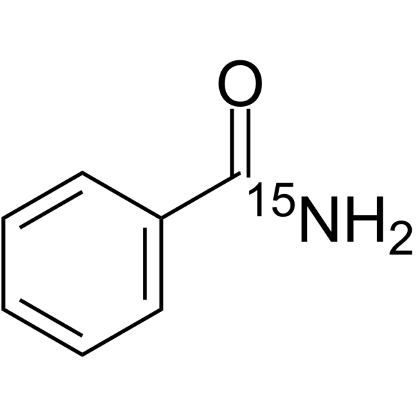 Benzamide-15N Chemical Structure Benzamide-15N(Synonyms: NSC-3114-15N; Benzenecarboxamide-15N; Phenylamide-15N)