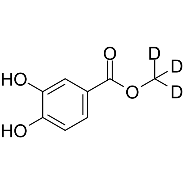 Methyl 3,4-dihydroxybenzoate-d3 Chemical Structure Methyl 3,4-dihydroxybenzoate-d3(Synonyms: Protocatechuic acid methyl ester-d3; Methyl protocatechuate-d3)