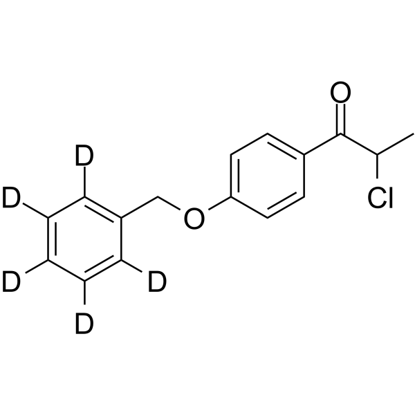 1-(4-(Benzyloxy)phenyl)-2-chloropropan-1-one-d5 Chemical Structure 1-(4-(Benzyloxy)phenyl)-2-chloropropan-1-one-d5