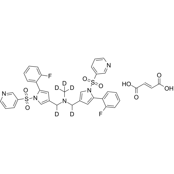 Vonoprazan impurity 11-d5 fumarate Chemical Structure Vonoprazan impurity 11-d5 fumarate