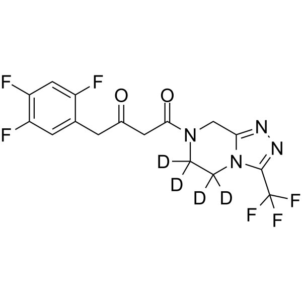 Sitagliptin keto amide impurity-d4 Chemical Structure Sitagliptin keto amide impurity-d4