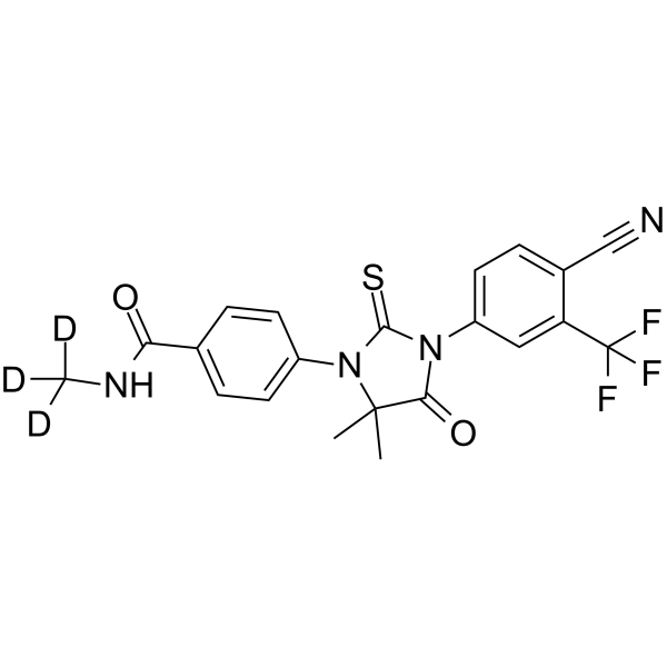 Defluoro-MDV 3100-d3 Chemical Structure Defluoro-MDV 3100-d3