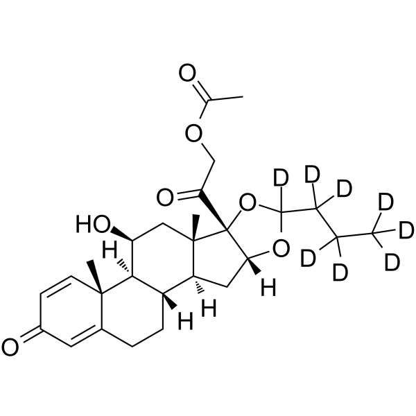 21-Acetyloxy budesonide-d8 Chemical Structure 21-Acetyloxy budesonide-d8