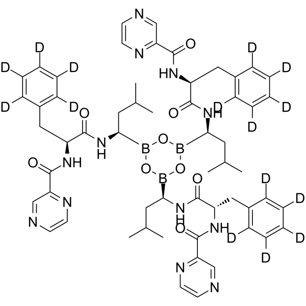 Bortezomib trimer-d15 Chemical Structure Bortezomib trimer-d15