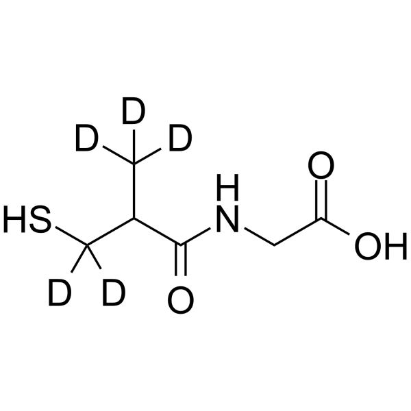 N-(3-Mercapto-2-methylpropanoyl)glycine-d5