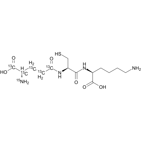 L-GAMMA-glutamyl-L-cysteinyl-L-lysine-13C5,15N